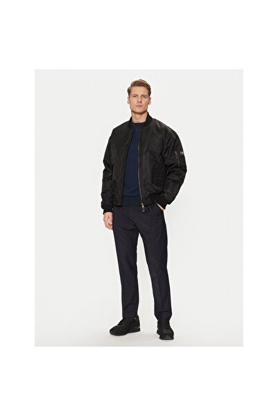 Guess Jeans Geacă bomber bărbați M5RL81WHAA2 Negru