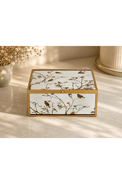 OEM JEWELRY BOX WITH Patterned AND Velvet INTERIOR, 20/15/9.5 cm