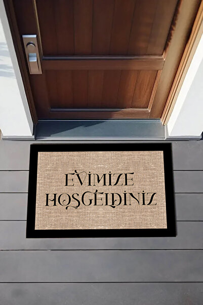 PASPAS HOME Evimize Hoşgeldiniz - Kapı Önü Paspası Dijital Baskı