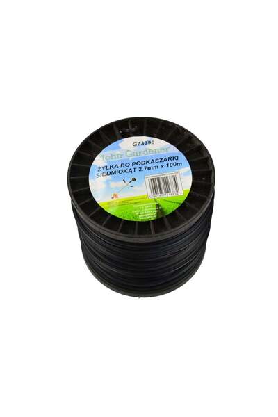 GEKO Fir de tăiere pentru mașini de tuns iarba, plastic hexagonal, 2.7mm x 10...