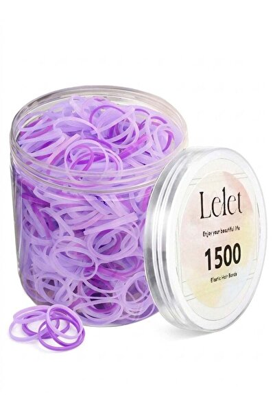 LELEE Lelet 1500 Pcs Purple Series Mini Elastic Hair Ties – Soft Rubber Bands...