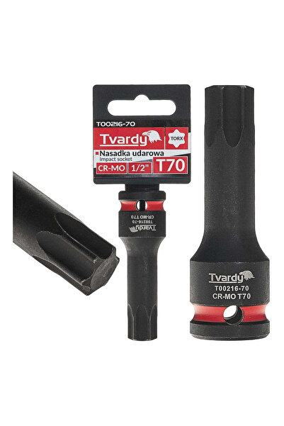 Tvardy Cheie tubulară de impact TORX 1/2 ", T70, Cr-Mo, T00216-70