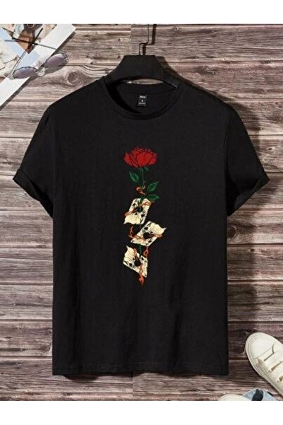 bellanova Unisex πολύχρωμο μπλουζάκι με στάμπα Oversize Streetwear Άνετη εφαρ...