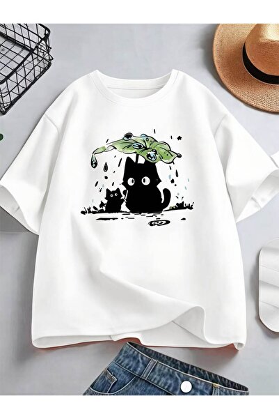 classy moda Unisex Colorful Oversize Printed T-Shirt Streetwear Comfortable F...