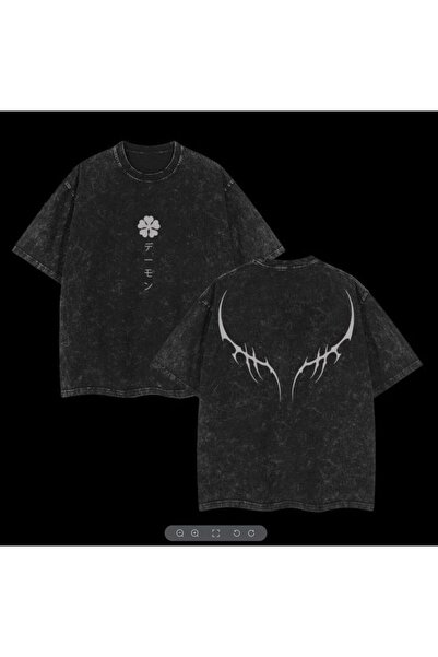 bellanova Unisex πολύχρωμο μπλουζάκι με στάμπα Oversize Streetwear Άνετη εφαρ...