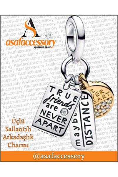 asaf Triple Dangling Friendship Charm ~ Asafaccessory