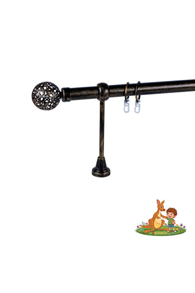 KLEIDECO Galerie simpla perdea BRAZILIA, Metal, Diametru 25 mm, Capete FORTAL...