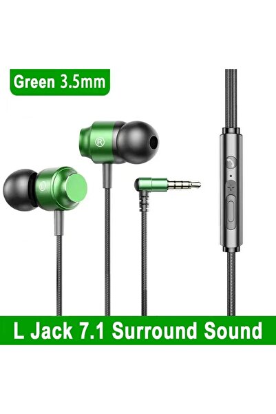 choice2 Green 3.5MM Wired Gaming Headset HiFi Surround Sound With Mic 3.5mm T...