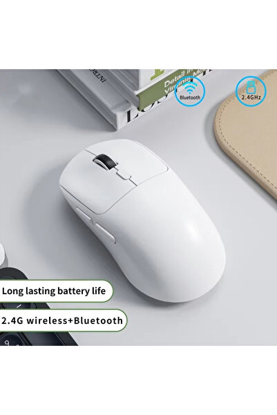 Choice5 Dual Mode-White GPW Mouse Bluetooth 2.4G Wireless Three-Mode Recharge...
