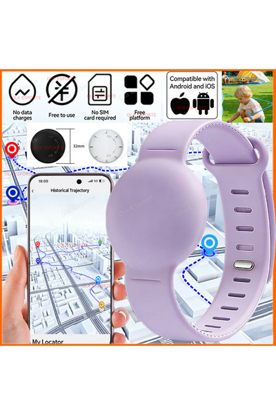 Choice1 Purple New Global Tracker Children's Wristband Waterproof Locator Sui...