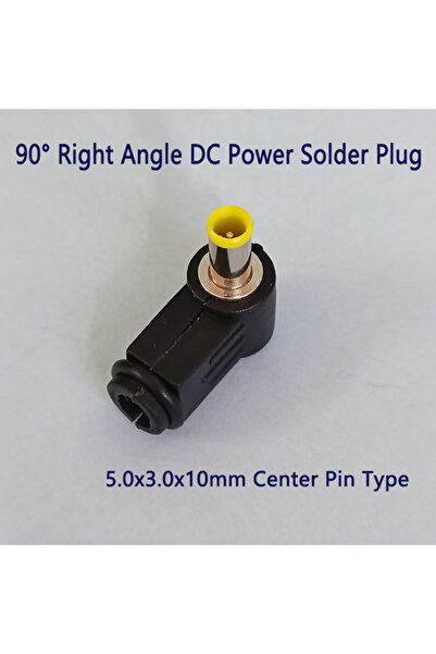 Choice1 10PCS 5.0x3.0 Center Pin 90° Right Angle DC Power Solder Plug 5.5x2.1...