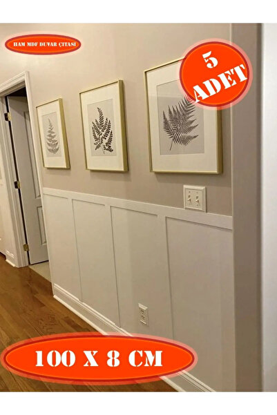 Nym Concept İskandinav Duvar Çıtası 100cm x 8 cm (5 ADET) Çocuk Odası Duvar D...