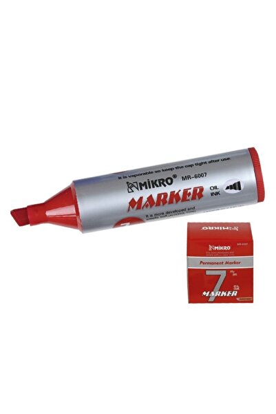 Mikro Thick Marker Pen 7.0mm Red - 2 Pieces