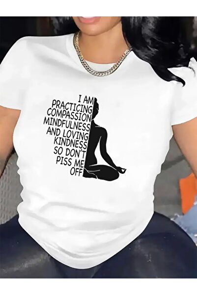 Astogria13 cotton T-Shirt Yoga Practice in Living Room, Durable Comfortable w...