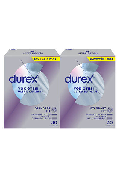 Durex Yok Ötesi Ultra Kaygan Prezervatif 30 lu x 2 Adet