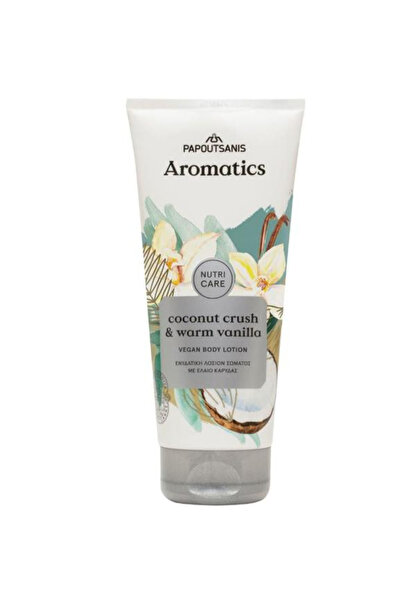 Papoutsanis 100% Vegan Body Lotion with Coconut and Vanilla Fragrance - Aroma...