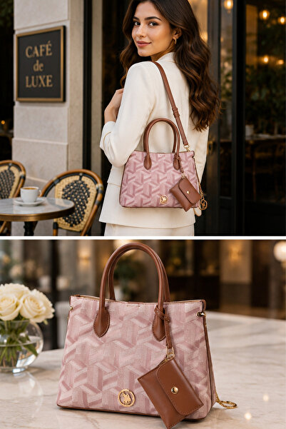 U.S. Polo Assn. USPA TOTE BAG US6566,L.BROWN