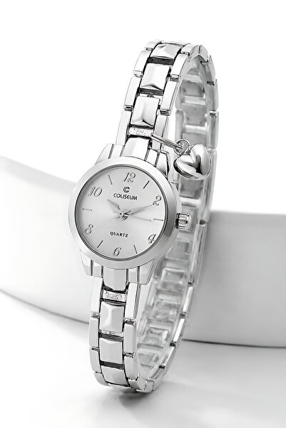 SHAKA Silver Shk4000 Heart Charm Detailed,Women's Wristwatch