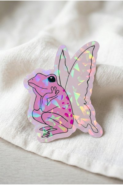 Plumie Hologram Laminated Cozy Sticker Set of 4 |   Laptop, Notebook, Journal Sticker