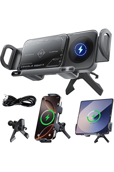 Generic Wireless Car Charger for HONOR Magic V5 & Samsung Galaxy Z Fold 7 6,