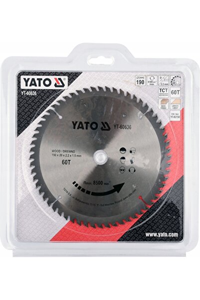 yato Disc WOOD WIDOW 190X60TX20MM PENTRU YT-82150