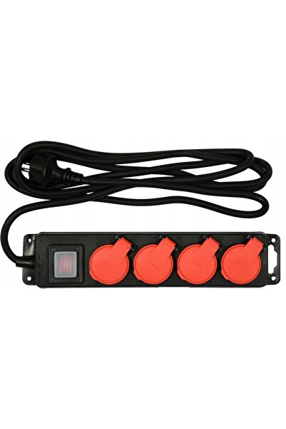 VOREL by YATO Prelungitor YATO cu 4 prize, 3m, de atelier, IP44 YT-81241