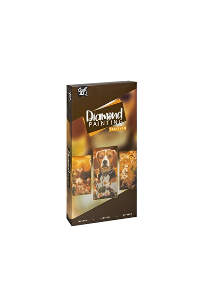 Craft Sensations Триптих Диамантена живопис Куче CraftID CR2118/GE