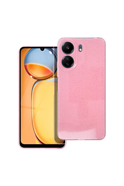Techwave Λαμπερή θήκη για Xiaomi Redmi 13C / Poco C65 ροζ