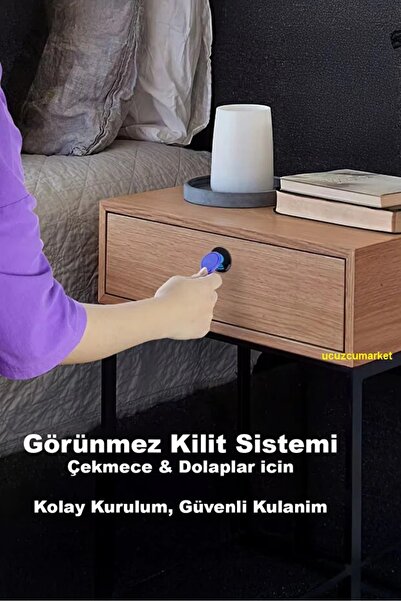 Kalite GİZLİ ÇEKMECE KİLİDİ,AKILLI ANAHTARSIZ DOLAP KİLİDİ,MANYETİK GÜVENLİK ...