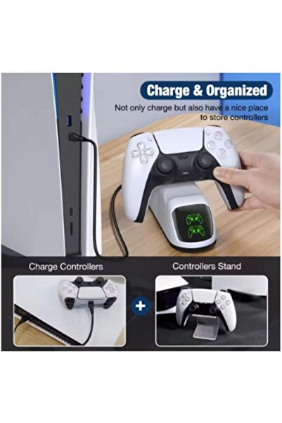 Dolozena Ps5 Dualsense Şarj Istasyonu Playstation 5 Uyumlu Charging Station