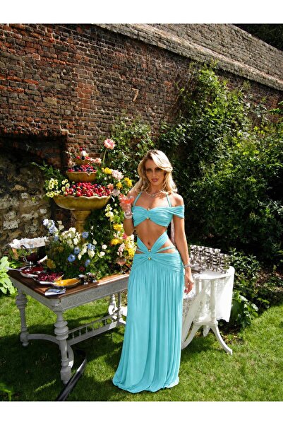 AndraRose Styles Jasmine Elegant Maxi Dress - Mint Green