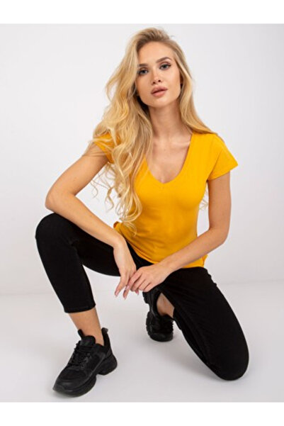 Basic Feel Good Tricou Dama Mini, Decolteu in V, BASIC FEEL GOOD, Portocaliu ...