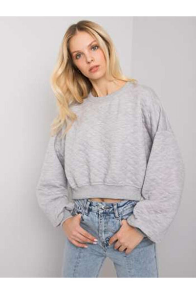 Basic Feel Good Hanorac Dama, BASIC FEEL GOOD, Bumbac, Maneca lunga, Gri, mod...