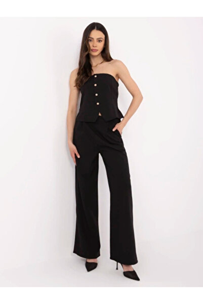 Italy Moda Women's Suit, ITALY MODA, Polyester, Sleeveless, Black, model MI-K...