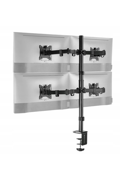Spacetronik Suport monitor reglabil VESA pentru 4 monitoare, articulat, 36KG