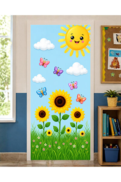 PROMISEBACKDROP2 زينة باب مرنة مقاس 190x75 سم، زينة باب من القماش، بتصميم عبا...