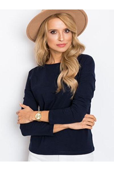 Basic Feel Good Bluza Dama, BASIC FEEL GOOD, Bumbac, Maneca lunga, Bleumarin,...