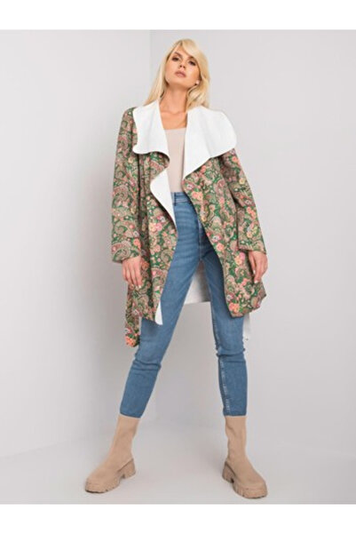 Italy Moda Palton Dama, ITALY MODA, Poliester, Maneca lunga, Khaki, model DHJ...