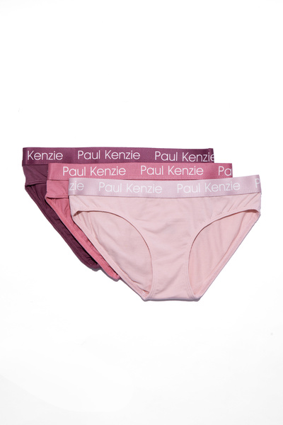 Paul Kenzie 3-Pack Women's Slip Panties - Rainbow 6