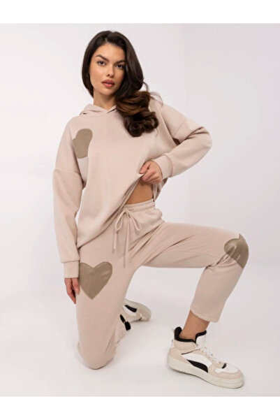 Italy Moda Compleu Dama Maneca lunga, Dreapta, ITALY MODA, Bej Casual
