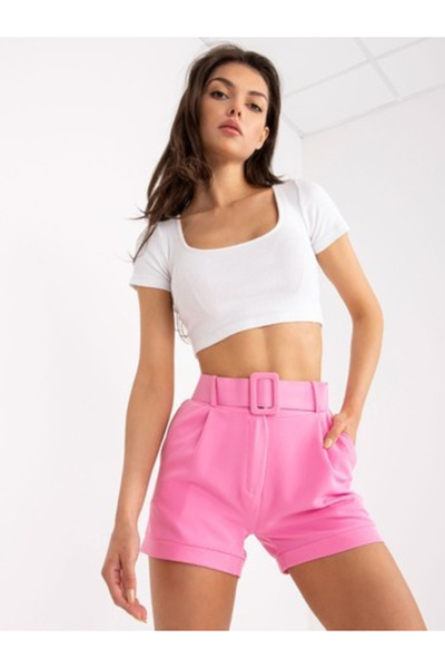 Italy Moda Women's Shorts, ITALY MODA, Polyester, Elegant, Pink, model DHJ-SN...