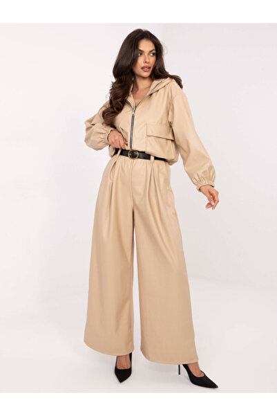 rue parıs Women's Pants, RUE PARIS, Polyester, Beige, model IT-SP-FL8569.85