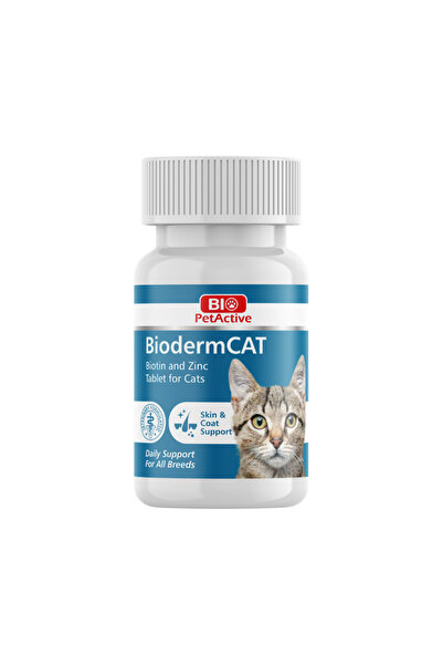Bio PetActive بايو بيت اكتيف بيوديرم كات دعم البشرة والفراء 100قرص 30غ