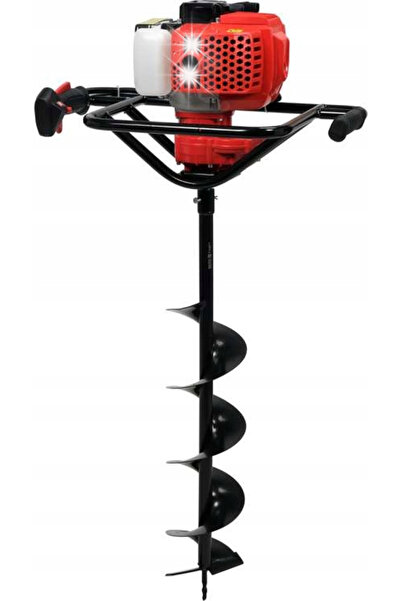 yato Burghiu de sol cu motor, cu 3 burghie de 10, 15, 20 cm + prelungitor