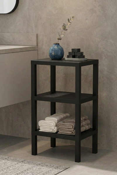 Snippy Console - 3 Katlı Plastik Banyo Mutfak Düzenleyici Mutfak Rafı Banyo Ü...