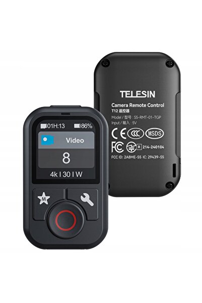 TELESIN Telecomandă Wireless BT pentru GoPro Hero 13 12 11 10 9 8 BLACK MAX IP54