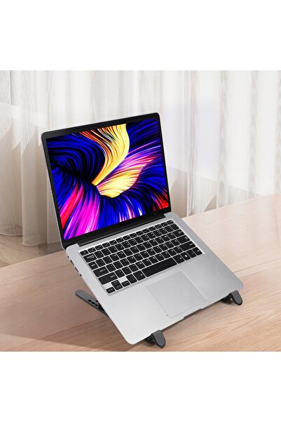 NO BRAND Suport vertical pentru laptop cu 4 ventilatoare, LED și USB