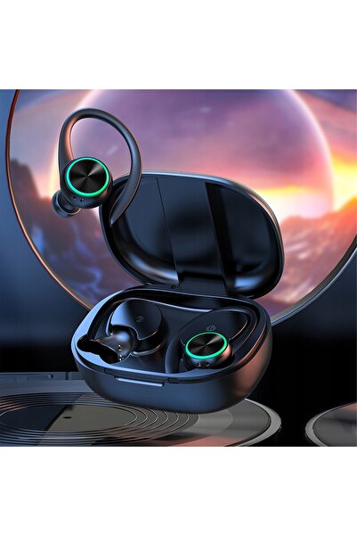 nobitech Căști wireless intraauriculare Bluetooth sportive cu microfon și pow...