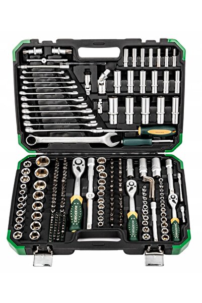 ROCKFORCE Set de scule: chei tubulare, chei plate, TORX, capete tubulare 216+...