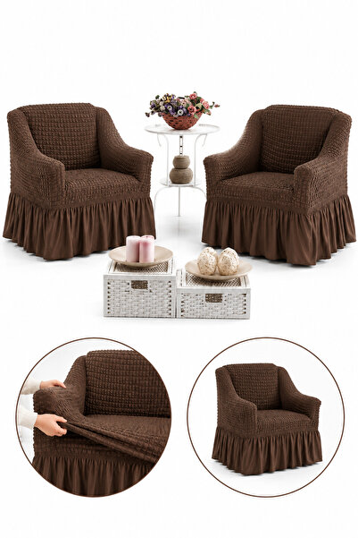 delfin Set 2 Huse Elastice Universale pentru Fotolii cu Volănaș, Material Pre...